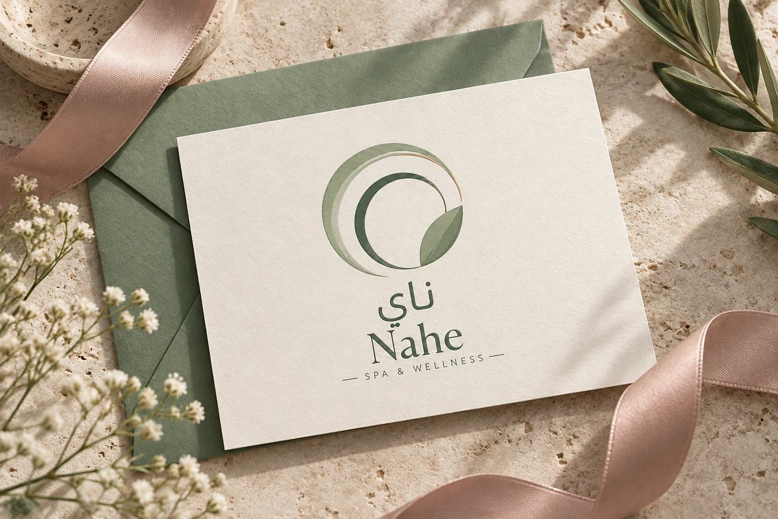 بطاقة تحمل شعار ناي